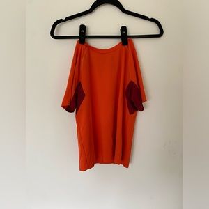 Kids orange athletic tee shirt